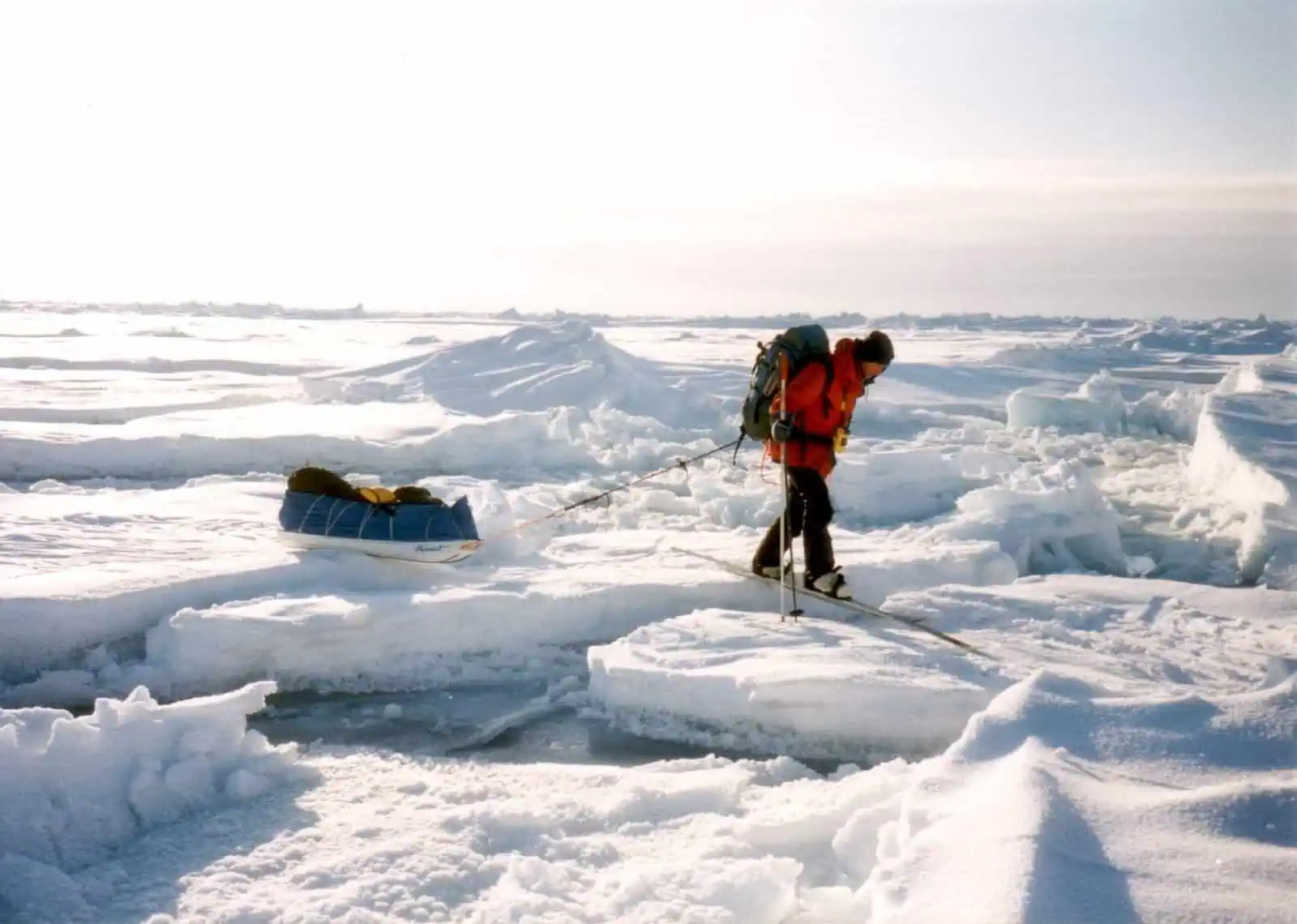 Sue Stockdale en route to the magnetic North Pole