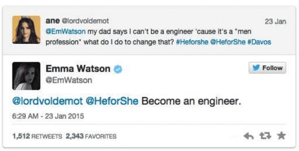Emma Watson Tweet