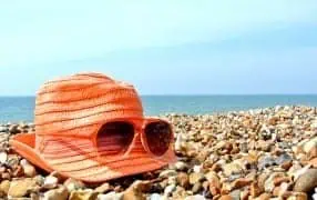 Holiday hat and glasses