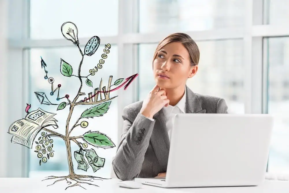 growing business woman