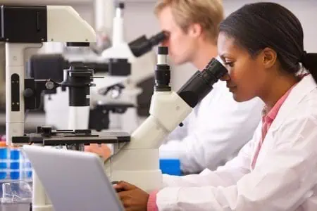 Female scientist