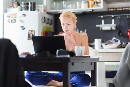 working from home