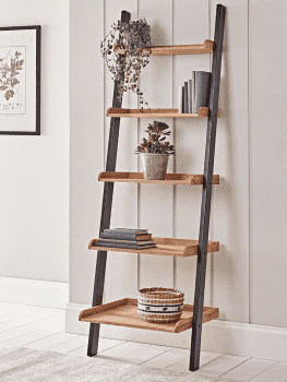 Oak ladder shelf
