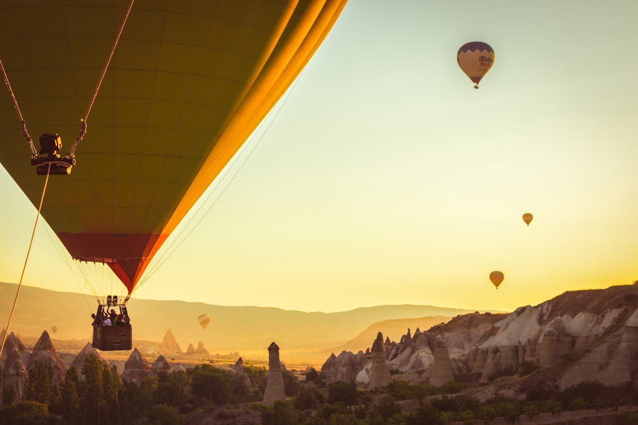 hot air balloons