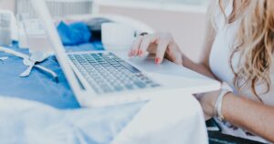 Woman using Laptop