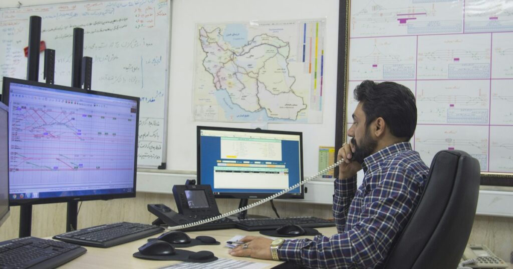 پانل کنترل ترافیک راه آهن قم