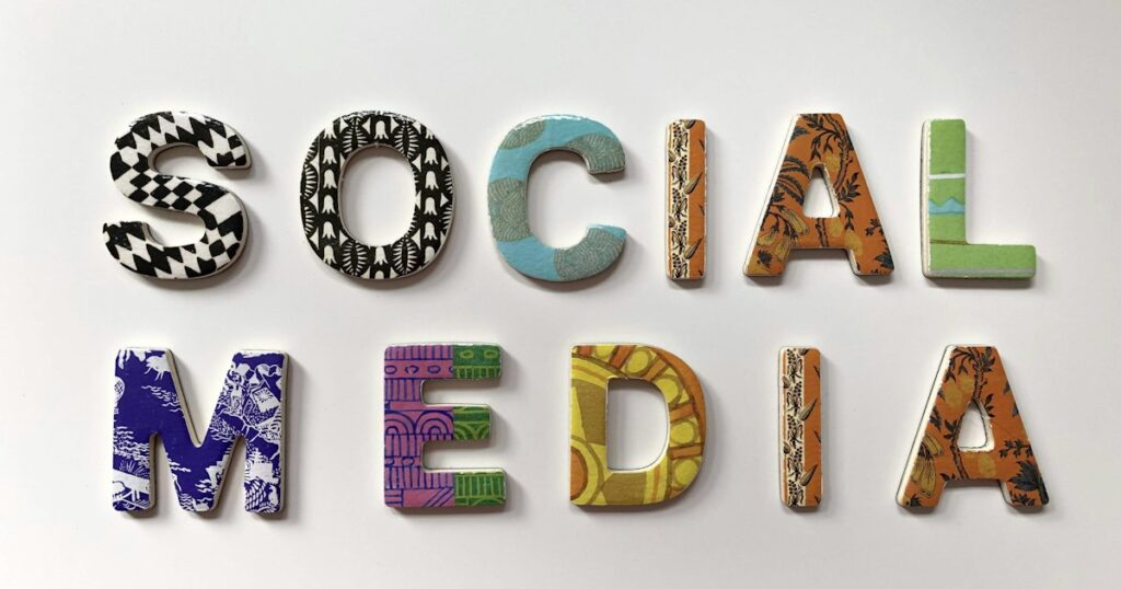 Social Media in Colorful Alphabets