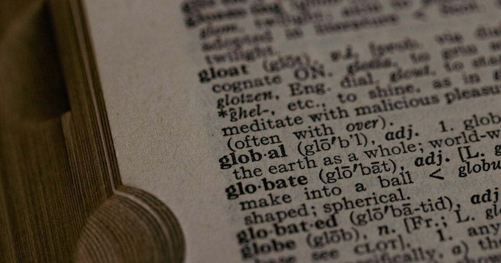 hot topic words in a 1958 dictionary.