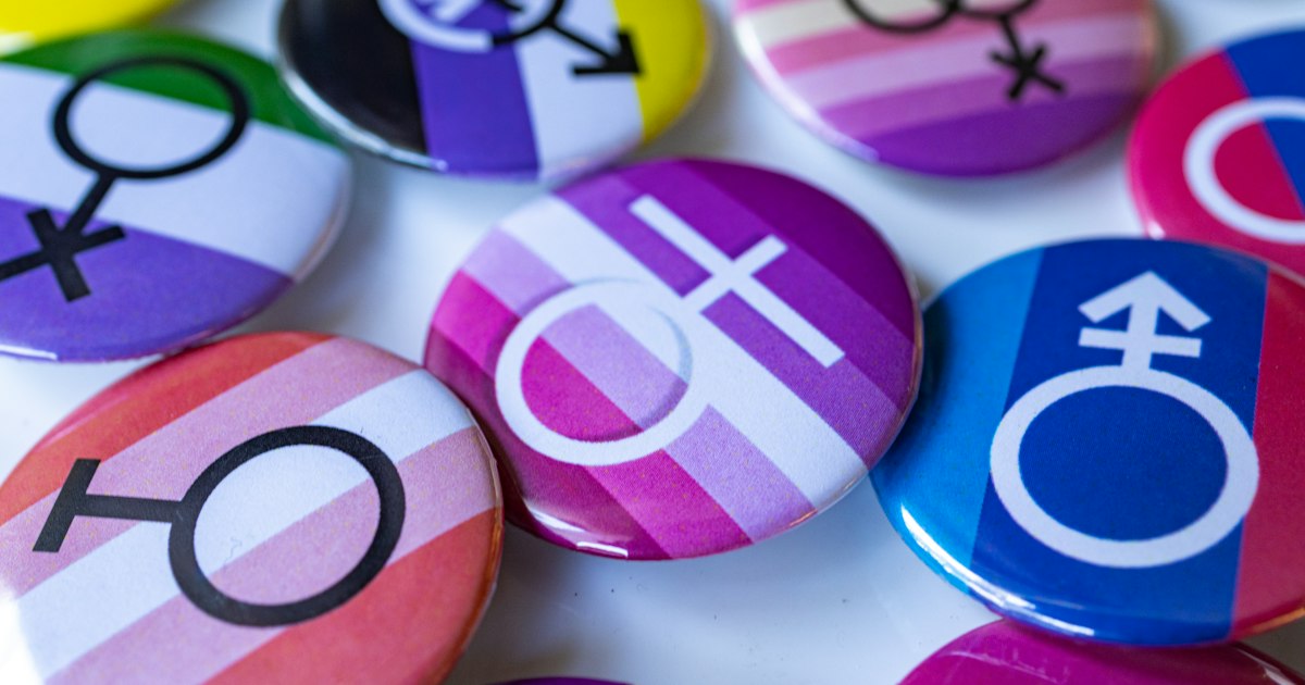 Gender buttons with gender symbols