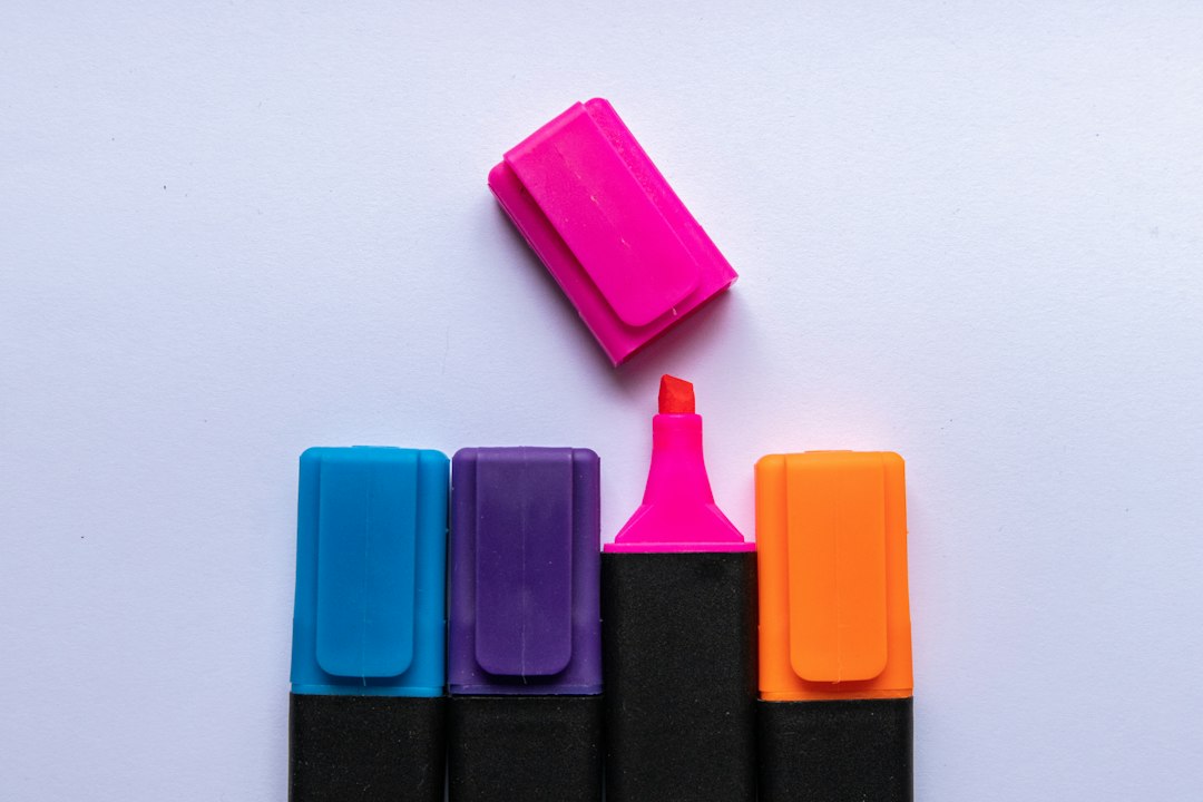 Pink and purple plastic case